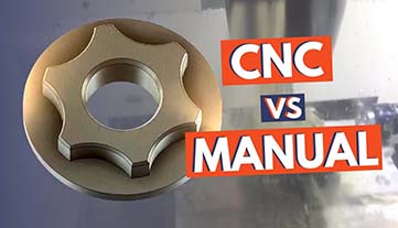 Mecanizado CNC versus mecanizado manual