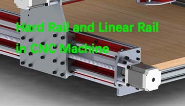 Carril duro y carril lineal en máquina CNC