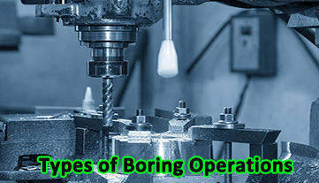 Types of Boring Operation